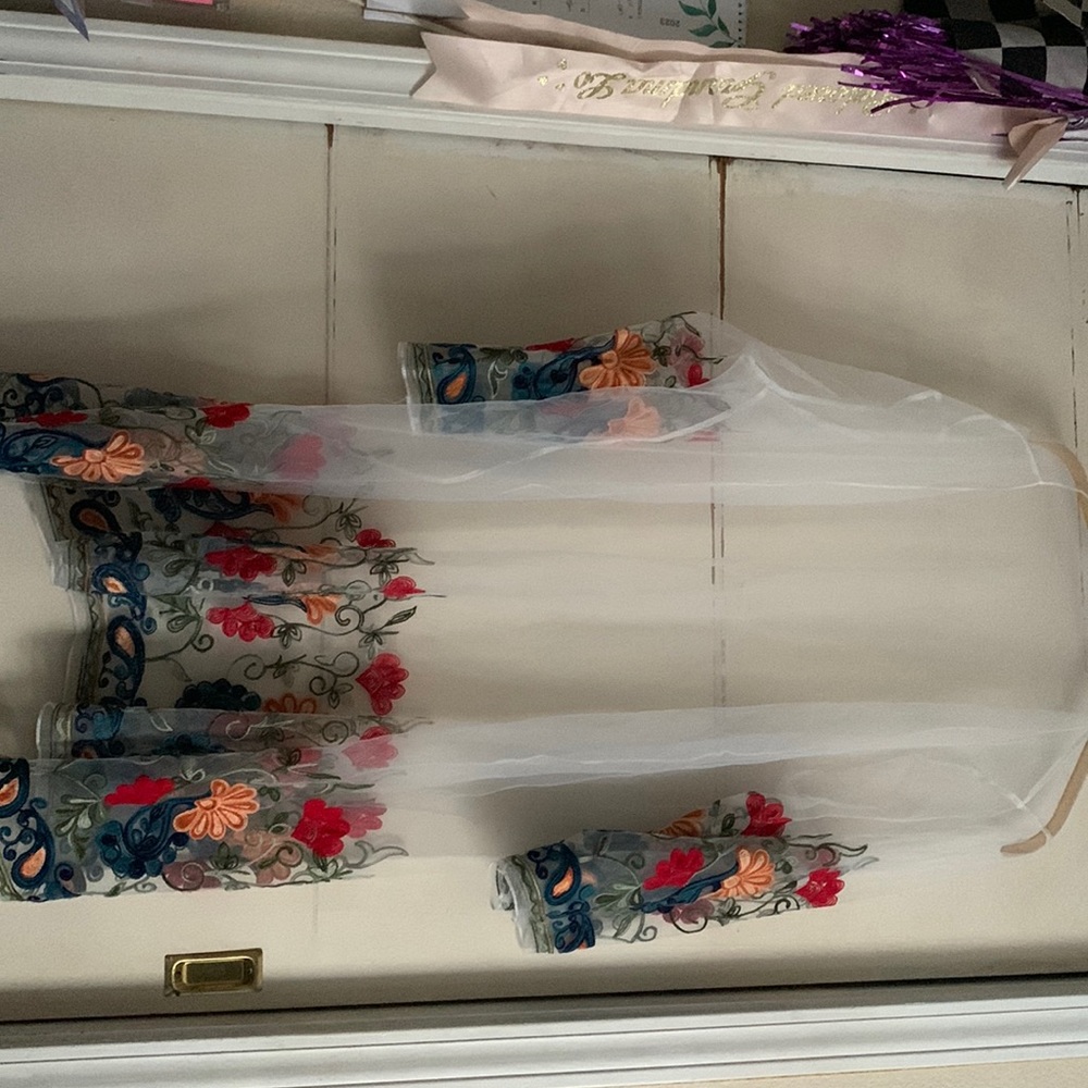 Flowered kimono/swimsuits cover up